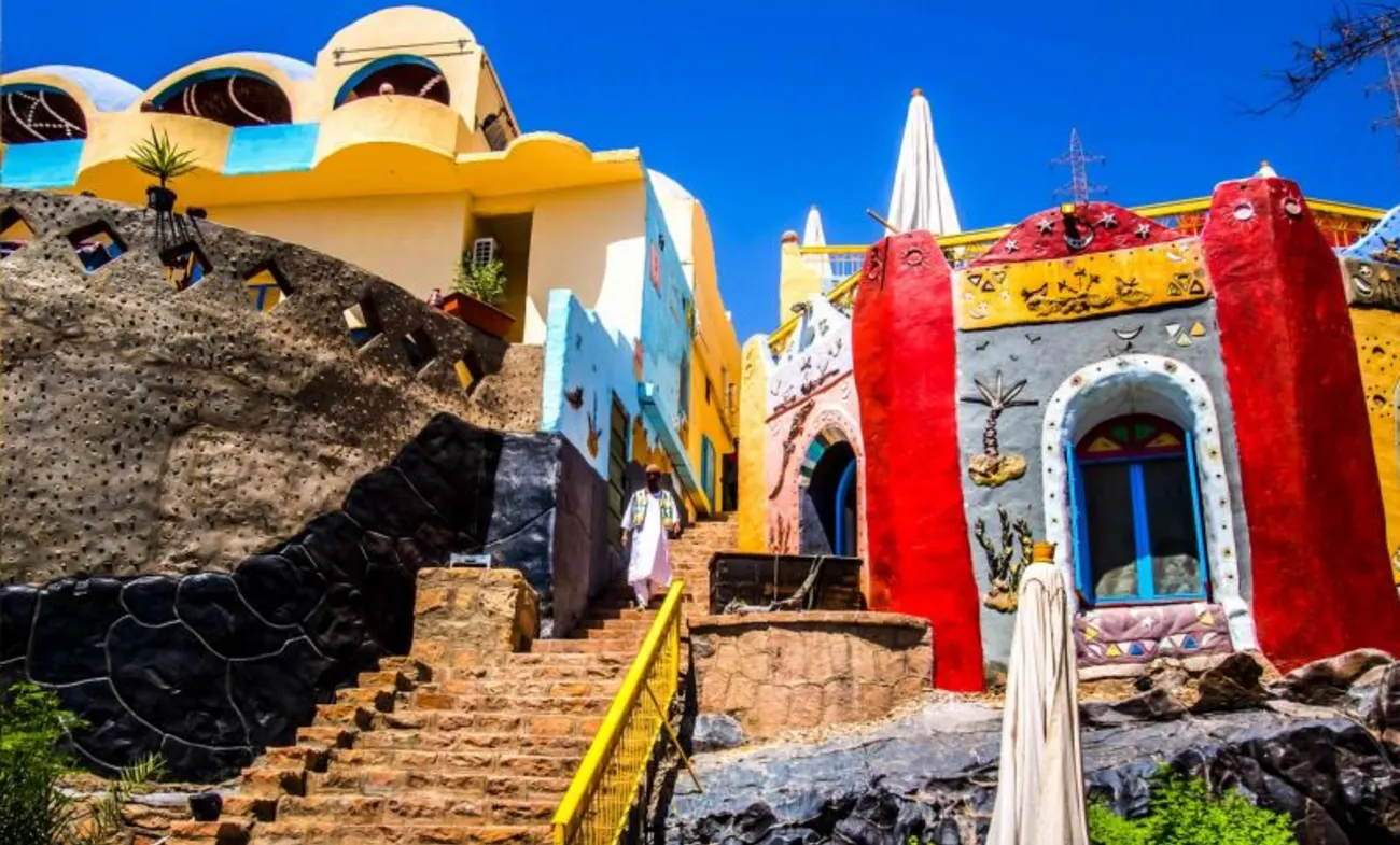 Città di Assuan in Egitto